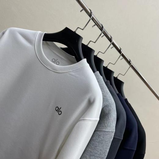 D121160男士加绒加厚银狐绒百搭保暖套头卫衣 商品图5