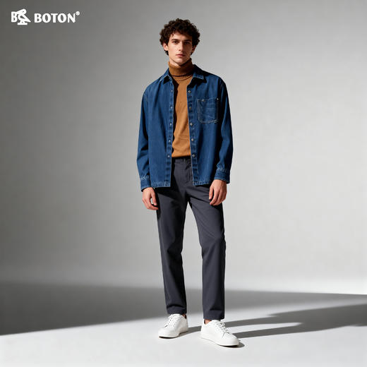 波顿男士斜插袋休闲裤（合身型）ME198318 商品图3