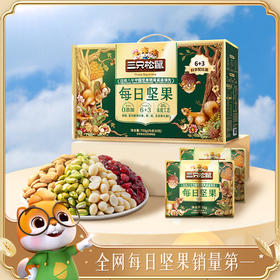 三只松鼠 箱装每日坚果_每日坚果6+3经典焕新款750g-fx