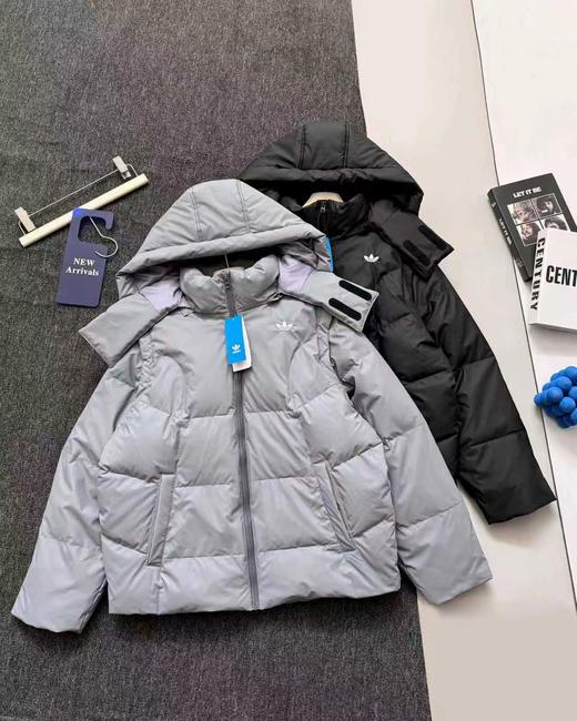 D121109可拆卸保暖运动连帽含羽绒外套男女同款羽绒服 商品图0