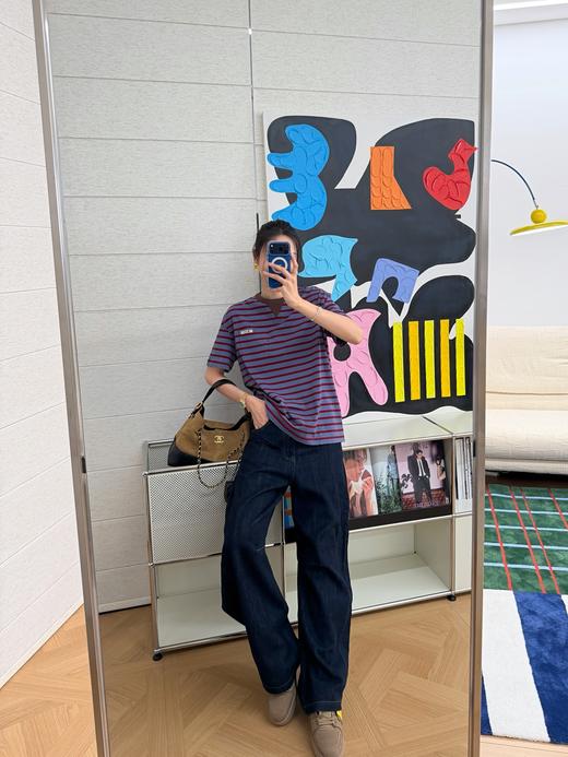 普拉达 最新款 条纹T恤 (KX*MM) 商品图3