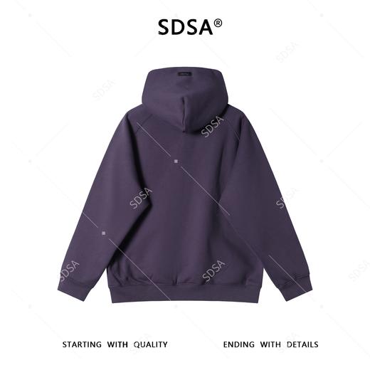 SDSA男士秋冬新款痞帅男装韩系纯色拉链连帽卫衣百搭时尚开衫外套 商品图4