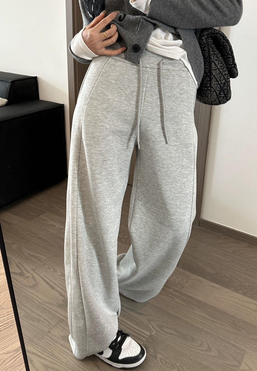 一条过冬棉加绒阔腿裤时髦卫裤 商品图3