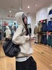 D121106秋冬oversize版型半拉链连帽针织卫衣女 商品缩略图7