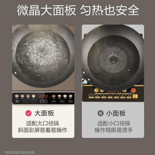 苏泊尔（SUPOR）ZMD安心系列 2200W大功率大面板家用电磁炉套装带锅C22-IA03 商品图2