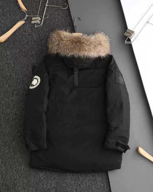 D121149纯色毛领连帽中长款滑雪服极地羽绒服 商品图10