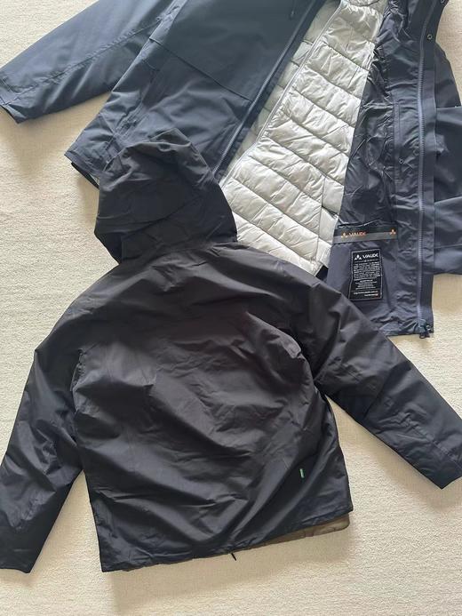 D121111男士户外冲锋衣防风防水保暖三合一羽绒服 商品图2