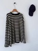 D121163超显瘦的撞色条纹兔绒加厚冬季长袖T恤 商品缩略图1