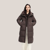 【女款】个调 2025冬季新款羽绒服女宽松连帽长款过膝外套19033 尺码155-170 颜色米灰色、咖啡色、黑色 商品缩略图0