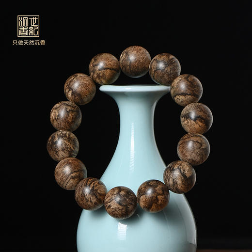 天然柬埔寨沉香手串 16.8mm*14颗 27.6克 SP3145 商品图0