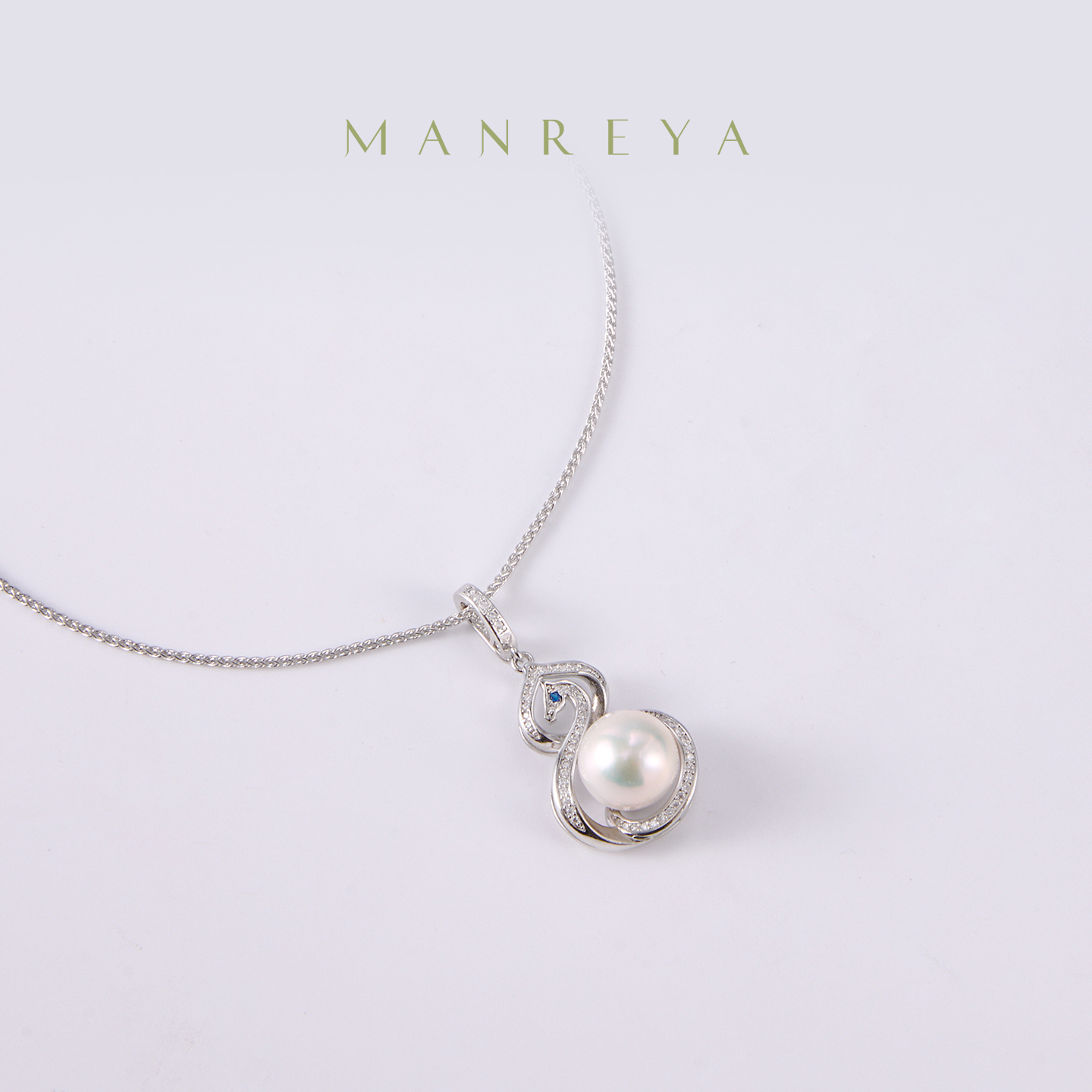 Manreya玛芮“福禄天韵”爱迪生珍珠项链|铜镀金，爱迪生珍珠