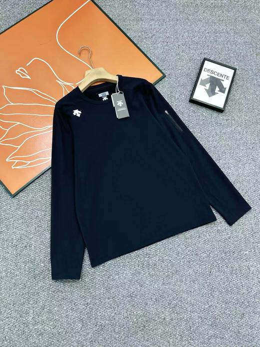 D121158户外休闲男女款圆领薄绒打底衫长袖上衣 商品图10