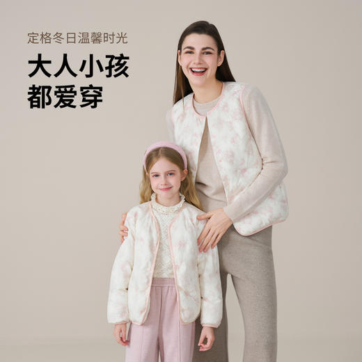 【鹅绒】儿童羽绒服2025秋冬新款女童背心轻薄新中式国风绣花马甲 商品图1