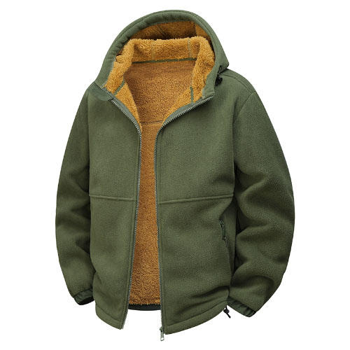 2026新款加绒加厚保暖防风自发热连帽抓绒衣外套（多色） 商品图5