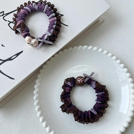 法式气质蕾丝边珠子皮筋皮筋-纪念日百货门店同款167145375 商品图1