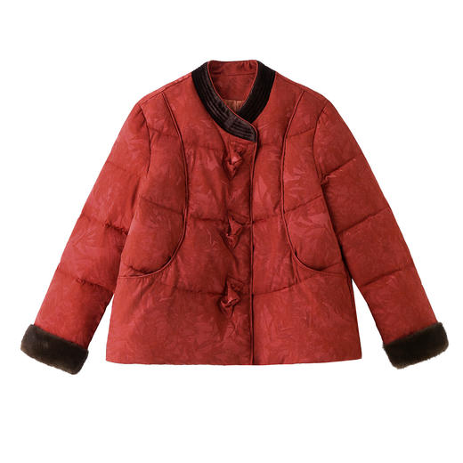 HR JXYR2579复古风棉衣外套新中式国风宽松洋气短款棉服外套 商品图4