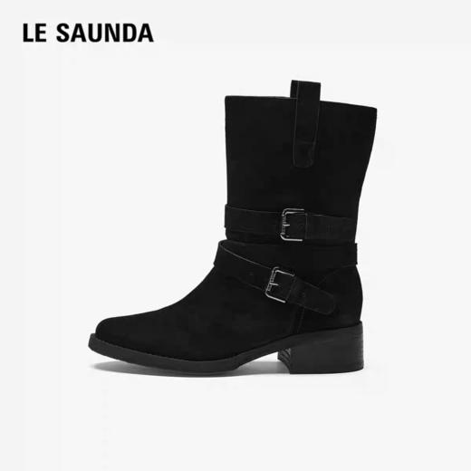 莱尔斯丹  2025冬款时尚休闲时装直筒靴 商品图3