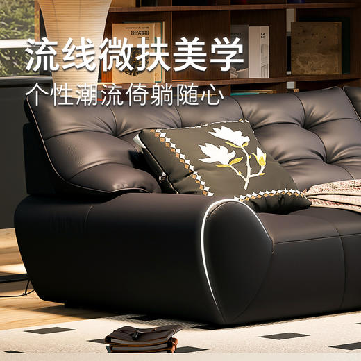顾家家居整装 现代时尚 皮艺/布艺固定沙发KZ.1075 趴趴熊 商品图6
