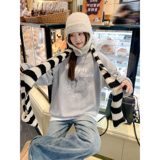 <曾小咸推荐>现货秒杀 ！微信超特价！印花圆领加绒卫衣 日常179.99 立减80 秒杀99.99！！ 商品图3