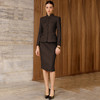 IWY/棕色西装套裙女职业装两件套高级感气质通勤上班商务正装CS2583 商品缩略图0