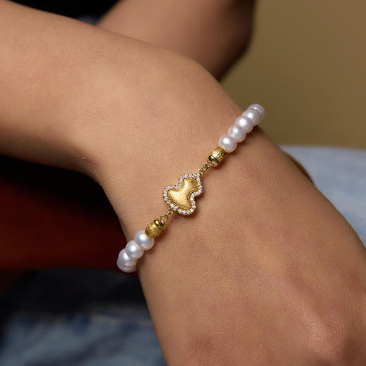 【石榴婆专享】“转运福珠”淡水珍珠手串 商品图2