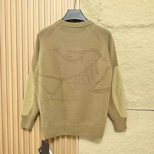 D121144男士后背5D凹凸大鸟贴袋针织衫毛衣 商品图12