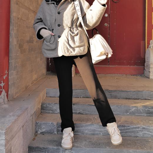 丝炉 蚕丝绒0束缚 软糯高弹松紧腰 小直筒显瘦棉裤 山林曦照 商品图1