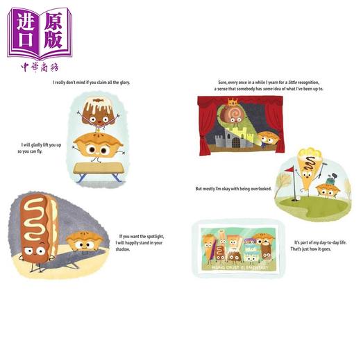 【中商原版】食物家族 谦虚的馅饼 Jory John The Humble Pie 英文原版 儿童绘本 图画故事书 诙谐幽默 进口童书3岁以上 精装 商品图3