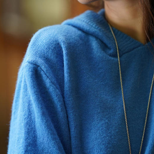 ORIGNAL&CO克莱因蓝开衫、连帽针织衫，两款可选，显白、高级、有气质【3-5天发货，周末顺延】【G】 商品图7