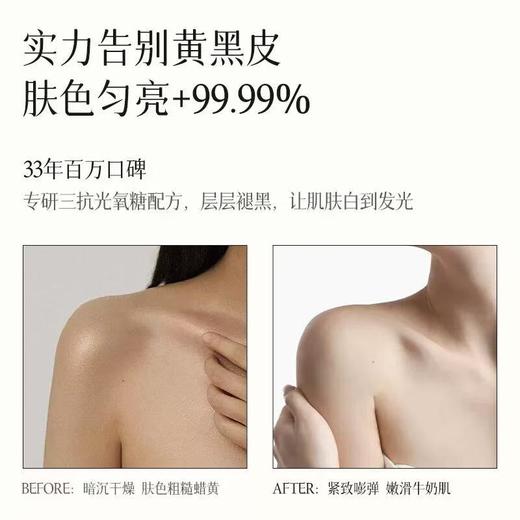 进口NOUGAT光蕴焕白柔润身体精华乳 三抗果酸美白身体乳 保湿滋润皮肤干燥补水止痒烟酰胺留香女男 商品图5