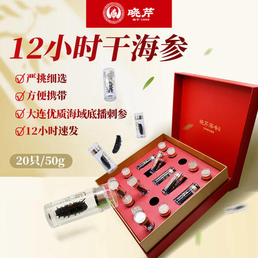 [晓芹]12小时干海参( 20根/50g)送泡发杯1个 商品图1