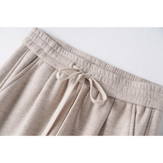 【贝拉推荐】直腿不费力 复合加绒面料 羊毛醋酸 一条过冬 显瘦显腿直 CHAO高性价比 橡筋腰抽绳直筒裤 商品图4