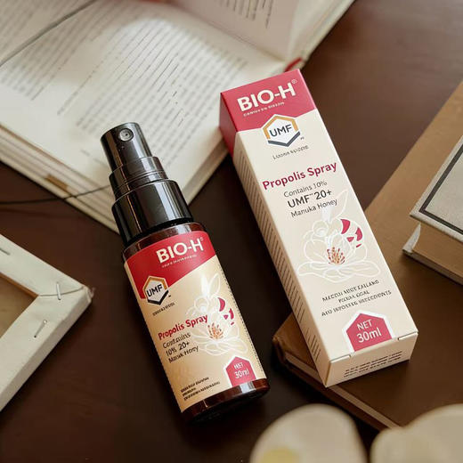 新西兰BIO-H 佰澳和 UMF20+蜂蜜蜂胶口腔喷雾 30ml/支 商品图7