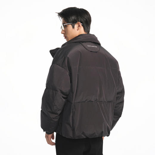 GXG男装【85鸭绒】冬季纯色防寒保暖休闲男式立领短款羽绒服K&C 商品图3