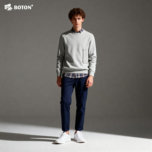 波顿男士斜插袋休闲裤（合身型）ME198318 商品图4