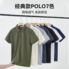 回力POLO衫男短袖T恤2025夏季纯色凉感翻领透气网眼半袖男士上衣 商品缩略图0