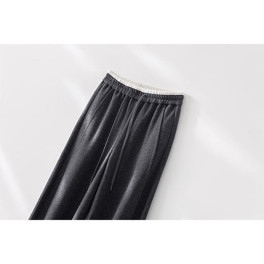 无惧左右 拼色腰香蕉裤 醋酸羊毛 厚实抗寒 宽松结构感款卫衣长裤 高性价比 商品图6