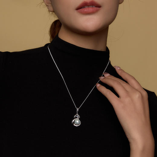 Manreya玛芮“福禄天韵”爱迪生珍珠项链|铜镀金，爱迪生珍珠 商品图2