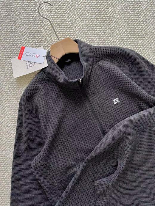 D121166男士立领抓绒夹克秋冬透湿保暖外套户外运动上衣 商品图3