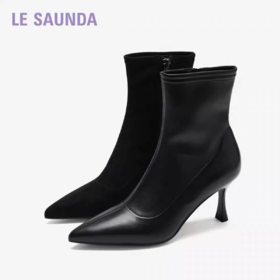 莱尔斯丹 2025秋款时尚休闲鞋瘦瘦靴