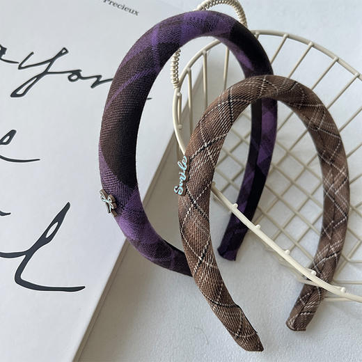 复古百搭色织格纹发箍JTLLZ发箍-纪念日百货门店同款167044216 商品图1