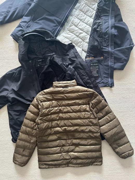 D121111男士户外冲锋衣防风防水保暖三合一羽绒服 商品图4