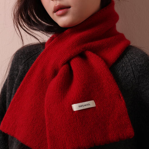 礼盒装🎁【特妮娜 羊毛交叉围巾】男女同款 100羊毛材质 软糯细腻 舒适亲肤 交叉设计显脸小 多色可选 商品图4