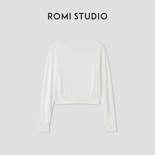 ROMI STUDIO莫代尔桑蚕丝混纺百搭时尚休闲上衣 RWCRST3339 商品图1