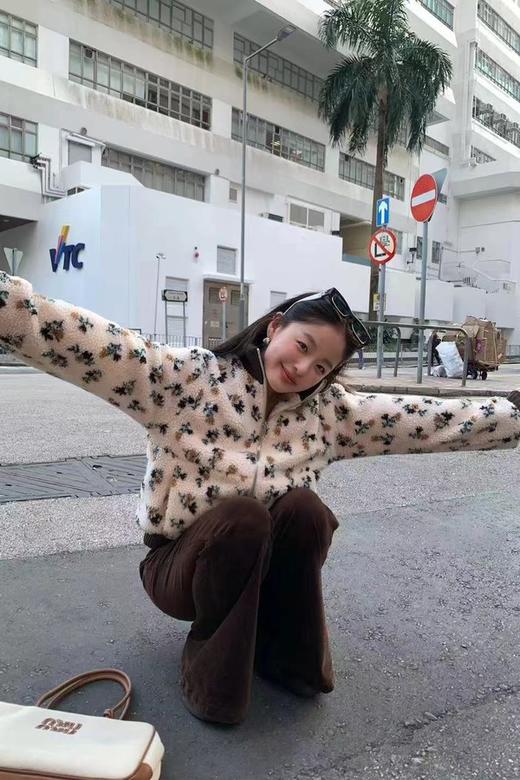 LNNNS 清新减龄碎花羊羔毛休闲外套 22019 商品图3