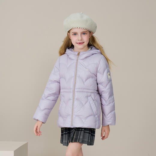 【三防】【鹅绒】儿童羽绒服2025秋冬女童轻薄连帽中大童保暖外套 商品图5