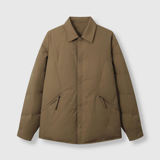 GXG男装【90鸭绒】25冬季时尚百搭简约短款面包服男式翻领羽绒服K&C 商品图6