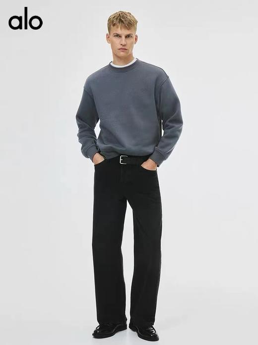 D121160男士加绒加厚银狐绒百搭保暖套头卫衣 商品图7