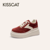 「[沈梦辰/赵昭仪同款]接吻猫[8cm内增高太妃糖]厚底德训鞋小白鞋」 商品缩略图6