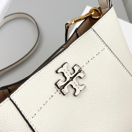 【品牌授权】Tory Burch/汤丽柏琦 新款McGraw双T Logo水桶包单肩斜挎手提女包 商品图6